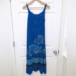 Sun lover Fish Print dress size S NWT